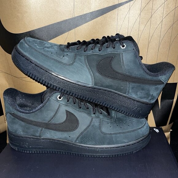 NEW Nike Air Force 1 Low \'07 WB Triple Black Nubuck CJ9179-001 Men Size 12 main image 6